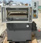 Used:  Carver 4 Post Manual Hydraulic Press, Model 4902. 30 ton clamp force capacity.  (2) 24