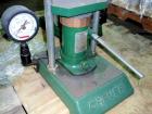 Used Carver Manual Hydraulic Lab Press, 12 Ton Clamping Force, Model C. Requires (2) 6