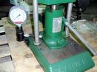 Used Carver Manual Hydraulic Lab Press, 12 Ton Clamping Force, Model C. Requires (2) 6