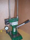 Used Carver Hydraulic Laboratory Press, Model C.  12 ton, manual, bench top, heated 6