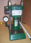 Used Carver Hydraulic Laboratory Press, Model C.  12 ton, manual, bench top, heated 6