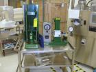 Used Carver Press, Model C, 15 ton compression pressure, with hydraulic pump with 1/2 hp 90 volt motor, pump serial #2822-324, press serial #31000-998.