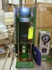 Used Carver Press, Model C, 15 ton compression pressure, with hydraulic pump with 1/2 hp 90 volt motor, pump serial #2822-324, press serial #31000-998.