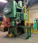 Used Federal 2-Point Open back Gap-Frame 45 Ton Press, Serial# 2-45-106, Model 2-45-48-21. Equipped with: Air Clutch & Brake, Light Curtains, Feed Conveyor. CATALOG SPECIFICATIONS: Tonnage Capacity 4...