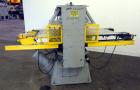 Used Schwabe 35 Ton Hydraulic Die Cutting Press With Shuttle Table, Model DG. Floor standing. Ideal press for cutting paper, cardboard, leather, rubber, plastics or textiles.  Distance between side f...