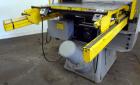 Used Schwabe 35 Ton Hydraulic Die Cutting Press With Shuttle Table, Model DG. Floor standing. Ideal press for cutting paper, cardboard, leather, rubber, plastics or textiles.  Distance between side f...