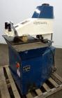 Used United Shoe Machinery Swing Head Hydraulic Die Cutting Clicker Press, Approximately 25 Tons, Model DVSM-1. Bottom platen 20-1/4