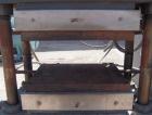 Used Wabash 50 Ton Upstroke Hydraulic Compression Press, model 50-1512-2T2WSM. (2) Electrically heated, water cooled platens 12'' x 15''. (2) 1 3/4'' diameter tie rods, distance between 18 3/4