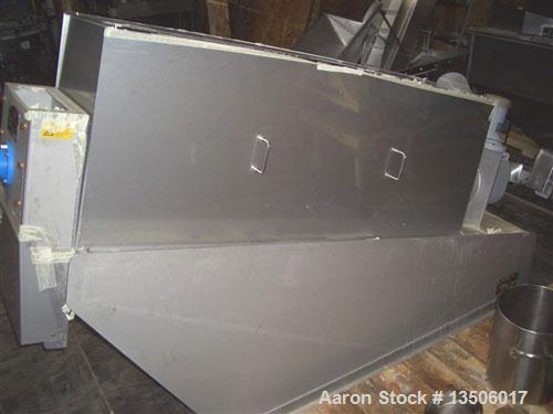 Used-Amcon Dewatering Screw Press, model ES-301. For removal of wastewater solids. Single screw unit with screw diameter of ...