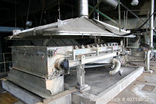 Used Andritz/Dupps Model 3624 Screw Press. 36" x 24" capacity, with Andritz 2.0m GBT 2 meter gravity belt thickener. Mfg 1995.