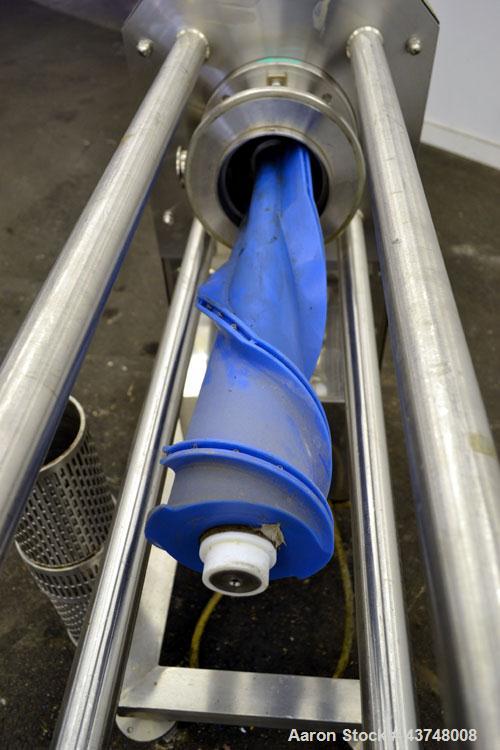 Used Arai Machinery Horizontal Filter Screw Press, Model MM-2, 316 Stainless Steel. Designed for continuous solid-liquid separation filtration. Consists of (1) approximately 6” diameter x 24” long M-...