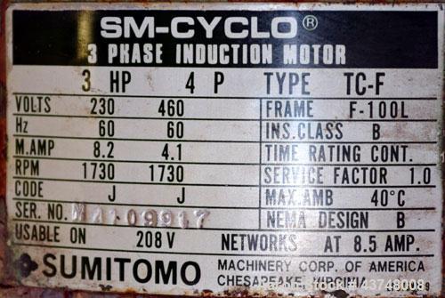 Used Arai Machinery Horizontal Filter Screw Press, Model MM-2, 316 Stainless Steel. Designed for continuous solid-liquid separation filtration. Consists of (1) approximately 6” diameter x 24” long M-...