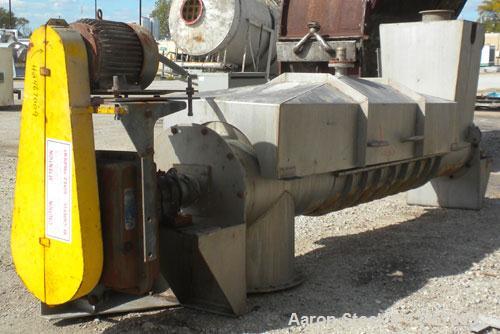 Used- Stainless Steel Continental Conveyor & Machine Works Dewatering Screw Conv