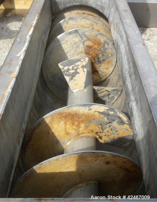 Used Stainless Steel Continental Conveyor & Machine Works Dewatering Screw Conv