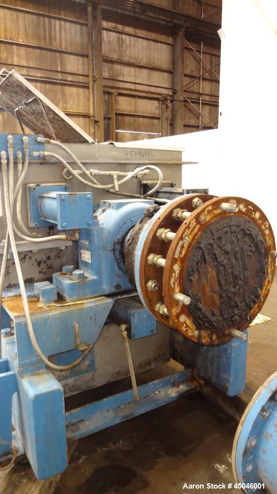 Used Andritz Dupps Wet Slurry Design Screw Press, Model 3016C, 304 Stainless Steel.  30" Diameter x 169" long cored screw, serial #06-1003, National Board #2575, rated 100 psi at 340 degrees F, maxim...