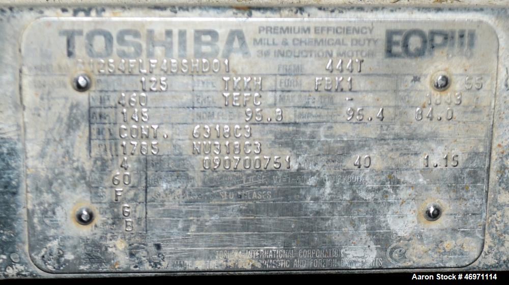 Used FKC Screw Press, Model SHX-700X3500L