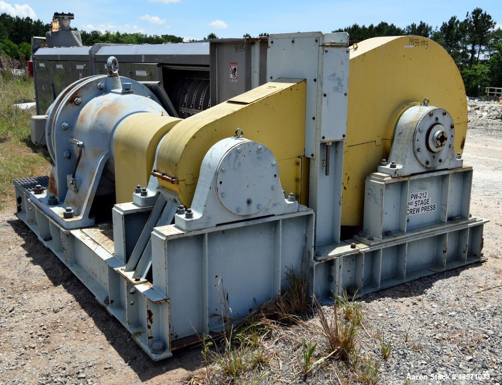 Used FKC Screw Press, Model SHX-800X6000L