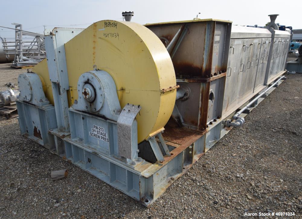 Used FKC Screw Press, Model SHX-800X6000L