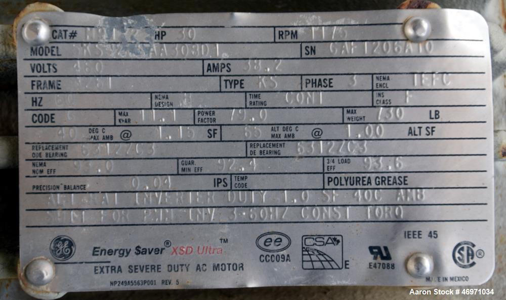 Used FKC Screw Press, Model SHX-800X6000L
