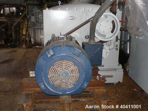Used French Oil Mill Machinery 14" Dewatering Press, model N-110-12-MPC. Includes N series gearbox; short frame; (2) H-2-14" gearboxes with frame; new, unmilled piece of shaft material 17-4 PH anneal...