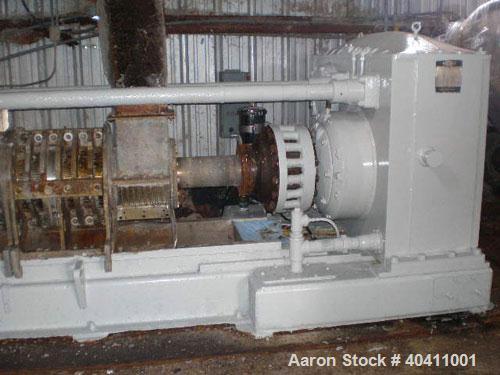 Used French Oil Mill Machinery 14" Dewatering Press, model N-110-12-MPC. Includes N series gearbox; short frame; (2) H-2-14" gearboxes with frame; new, unmilled piece of shaft material 17-4 PH anneal...