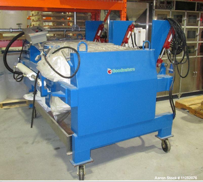 Used Goodnature SX280 Juice and Cider Press. Press is rated for output of up to 450 gallons/hour (1700 liters/hour), 2-3 tons/hour. Press features "squeezebox" design plates constructed of stainless ...