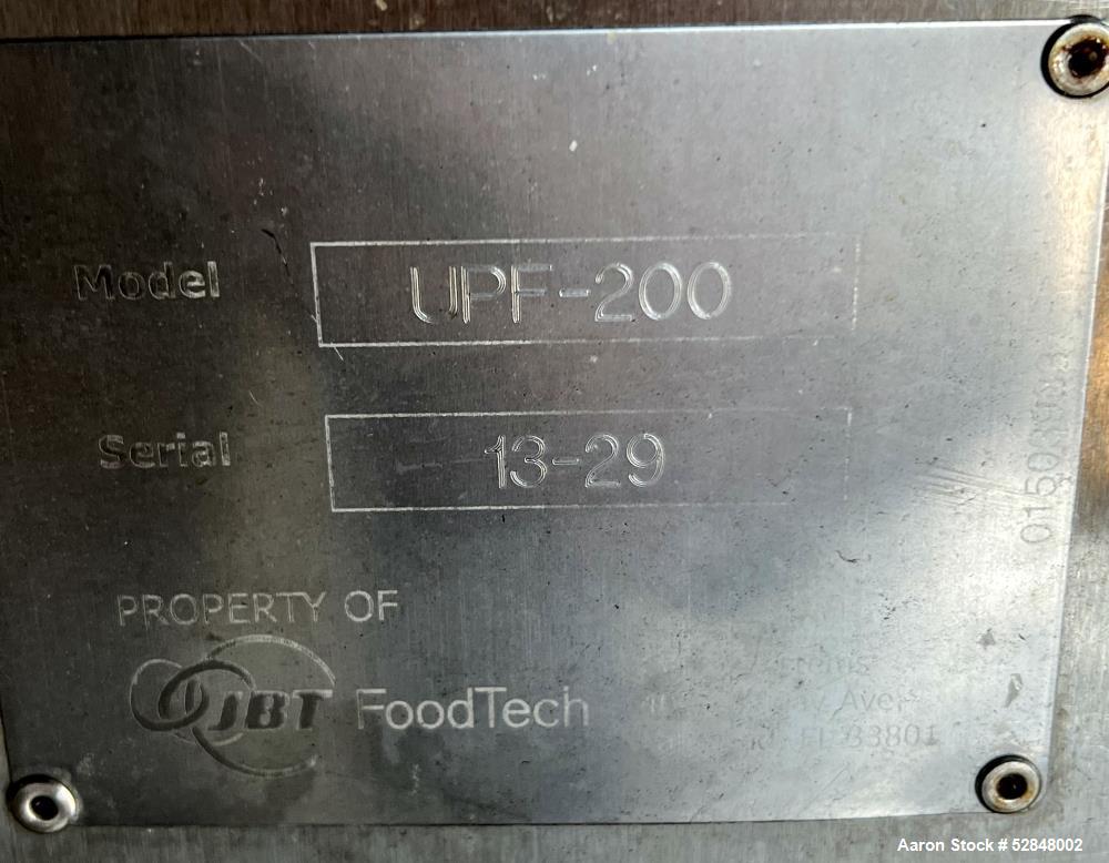 JBT Foodtech Finisher, Model UPF200