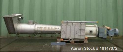 Used- Stainless Steel Kollemann Adenau AJK-RSF-KOM DN450 3000LG Screw Dewatering