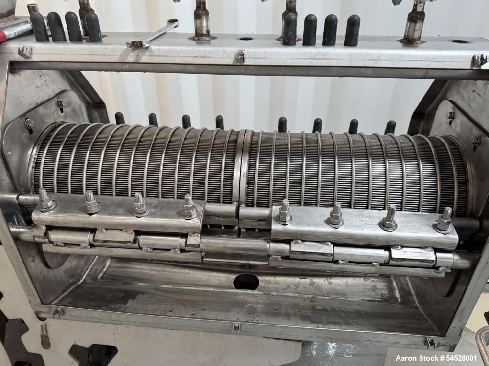 Used AL-INS MS-10 Stainless Steel Screw Press Separator – 75-100 GPM Capacity – Built 2024
