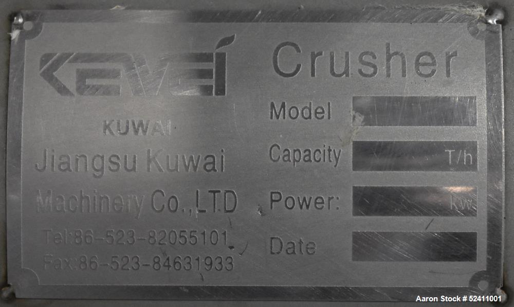 Used- Jiangsu Kuwai Rough Crushing Juice Machine, Model PS-LZ-1.5. Stainless steel construction. Approximate 0.3 - 1.5 tons ...