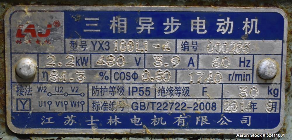 Used Jiangsu Kuwai Rough Crushing Juice Machine, Model PS-LZ-1.5.