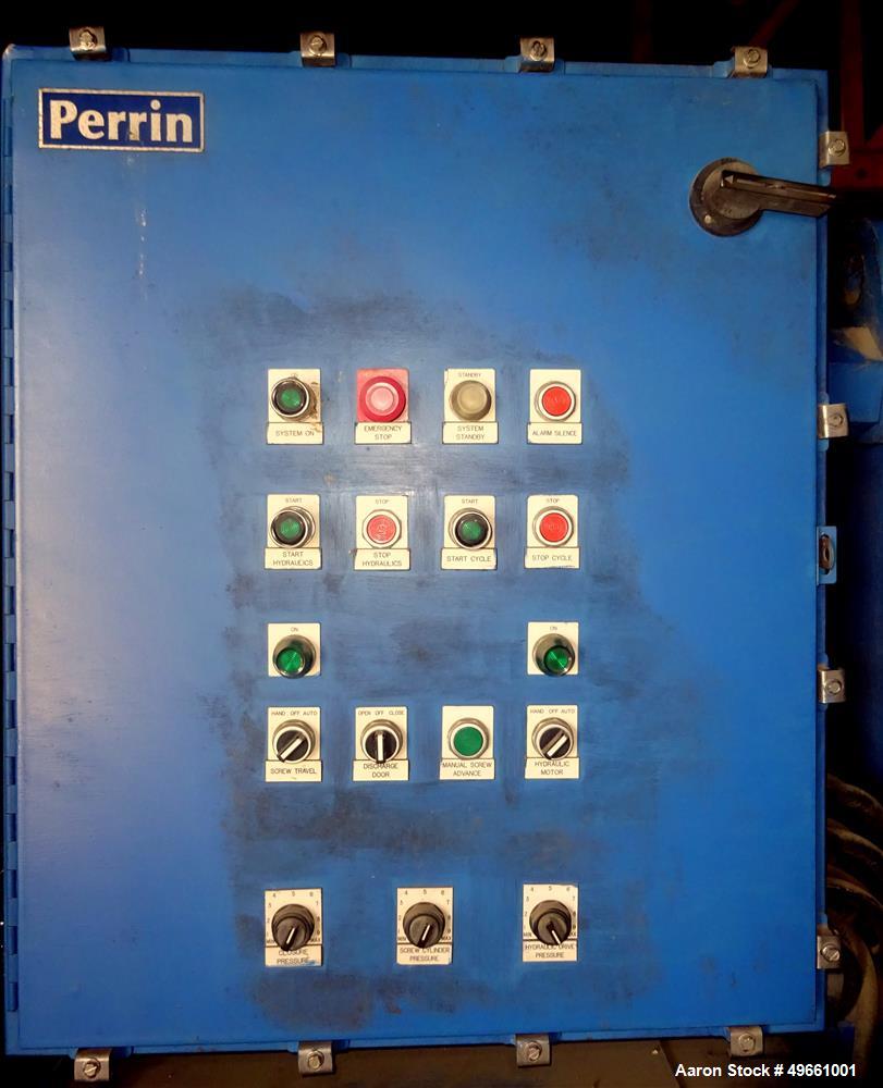 Used Perrin Continuous Screw Press, Model PS600