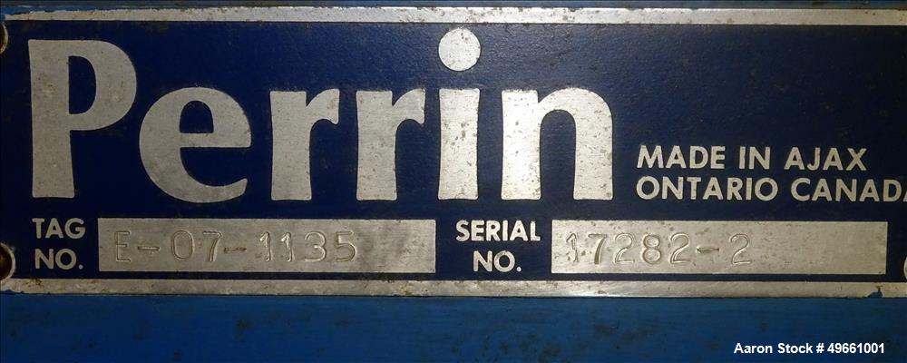 Used- Perrin Continuous Screw Press, Model PS600