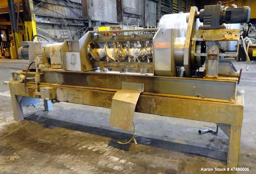 Used Rietz Screw Press Model RSP-10-K2, 304 Stainless steel