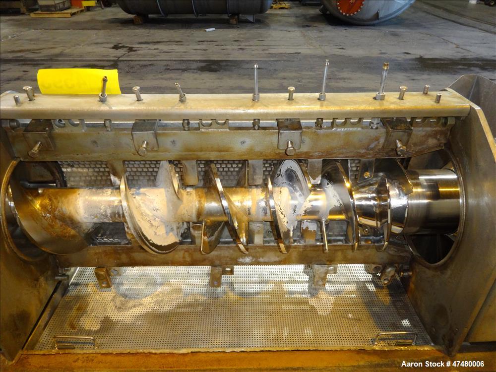 Used Rietz Screw Press Model RSP-10-K2, 304 Stainless steel