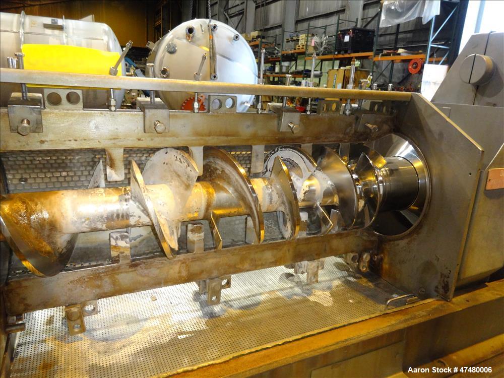 Used Rietz Screw Press Model RSP-10-K2, 304 Stainless steel