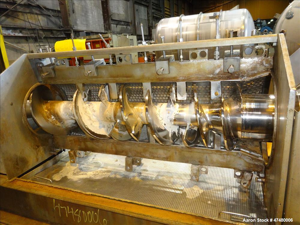 Used Rietz Screw Press Model RSP-10-K2, 304 Stainless steel