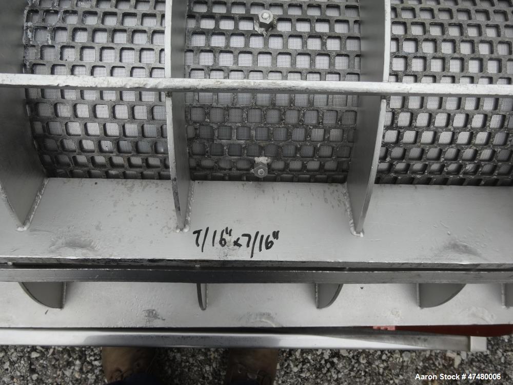Used Rietz Screw Press Model RSP-10-K2, 304 Stainless steel