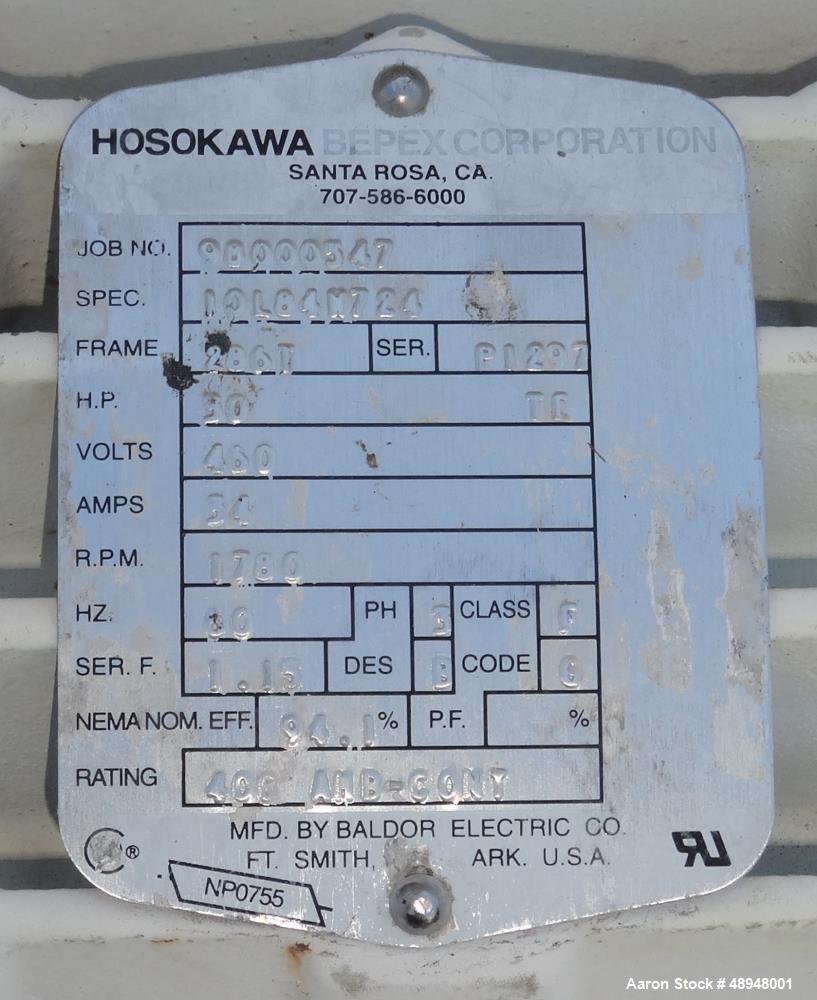 Used Rietz / Bepex S-Press Continuous Horizontal Screw Press, Model RSP-16-K2,