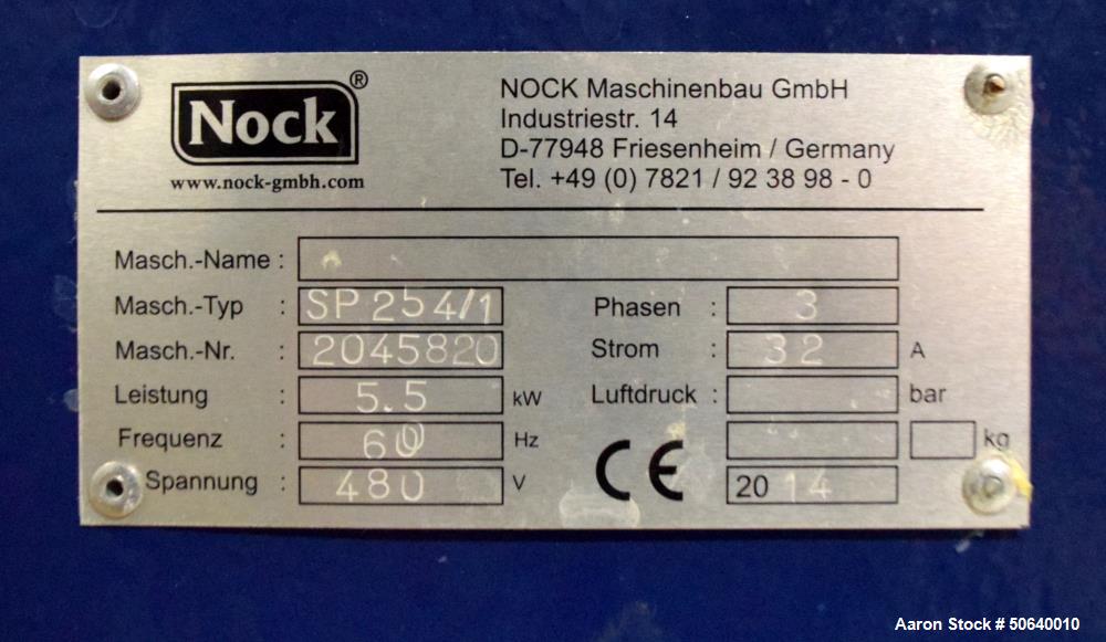 Used Nock Maschinenbau GmbH Industrial Dewatering Screw Press Separator