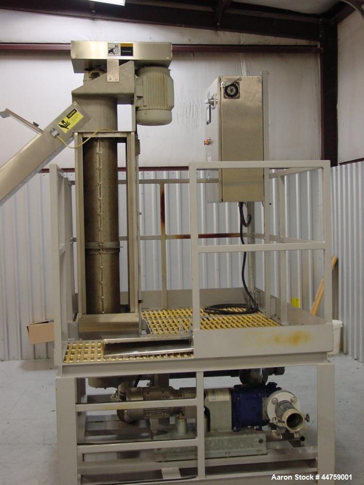 Used Somat Dewatering Screw Press, Model 1-PB-9SC-SKD