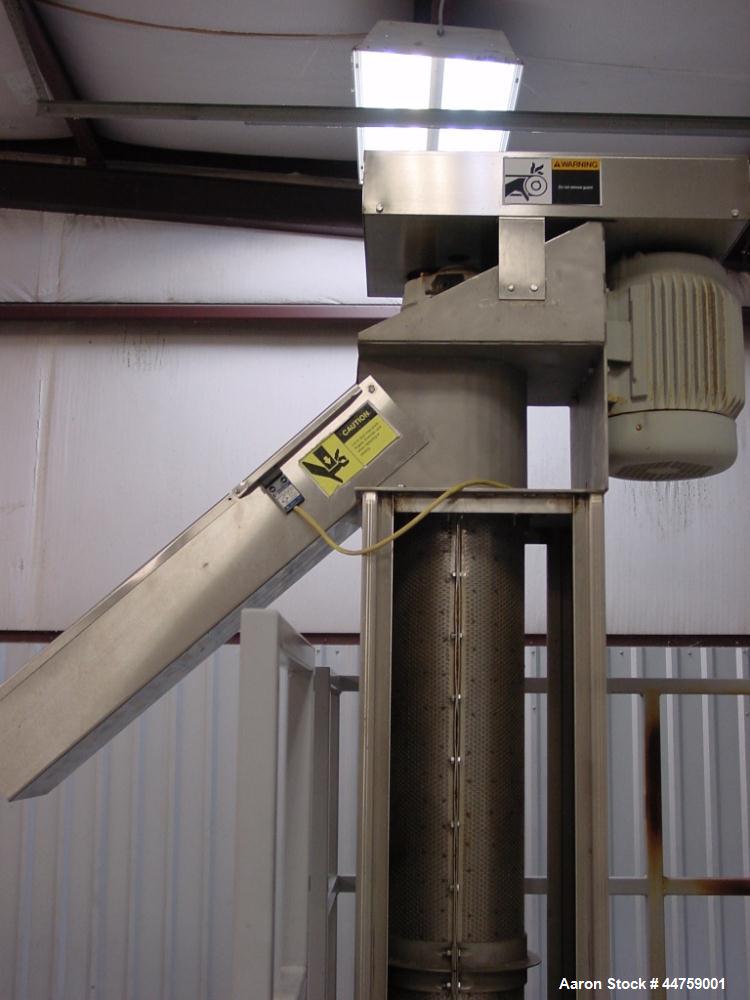 Used Somat Dewatering Screw Press, Model 1-PB-9SC-SKD
