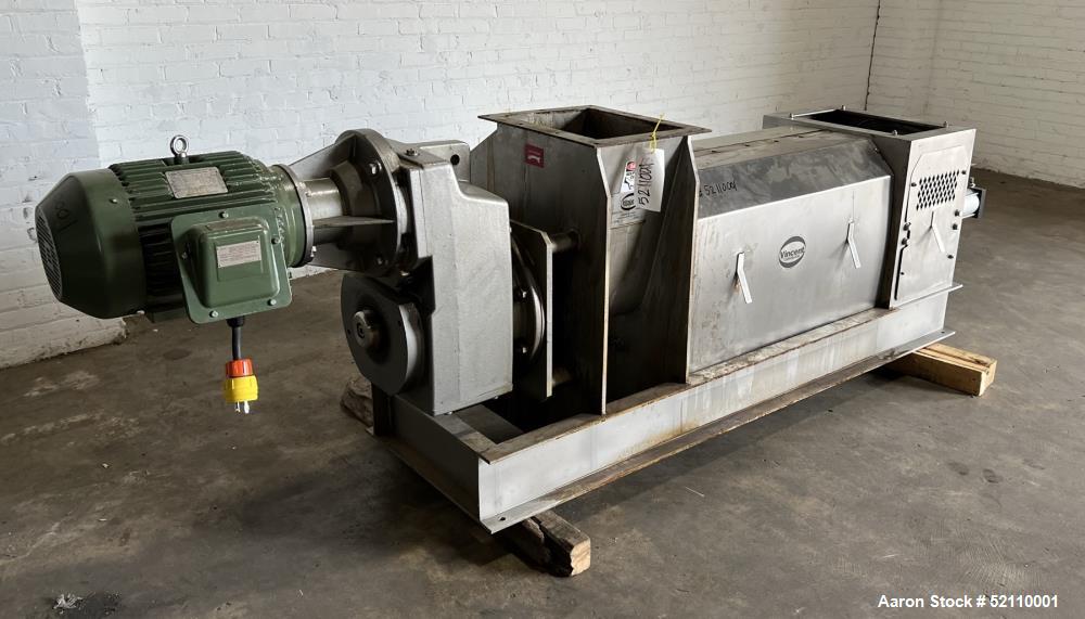 Used Vincent Screw Press, Model CP10, 304 Stain