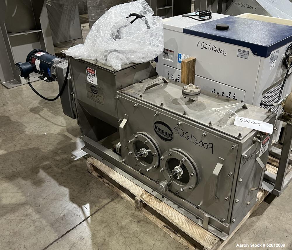 Used Vincent Corporation Compact Screw Press. Model CP-4-VT