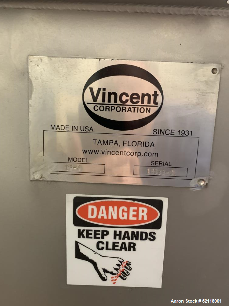Used Vincent Screw Press