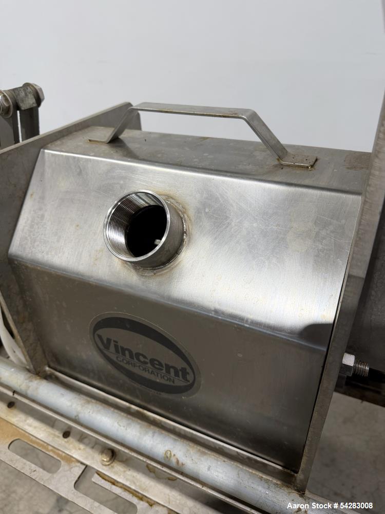 Used Vincent Screw Press  Model CP-4 (150-500 Lbs/Hr Capacity)