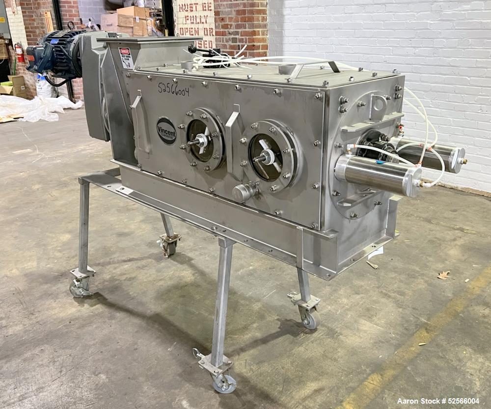 Used Vincent Dewatering Screw Press, Model CP6V