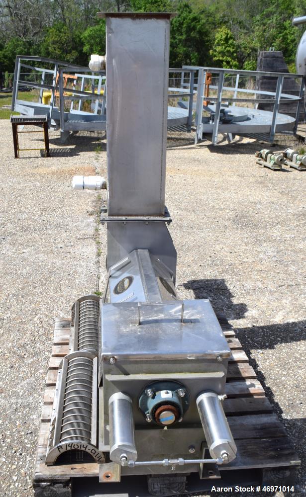 Used Vincent Corporation CP Horizontal Screw Press, Model CP-6, Stainless Steel