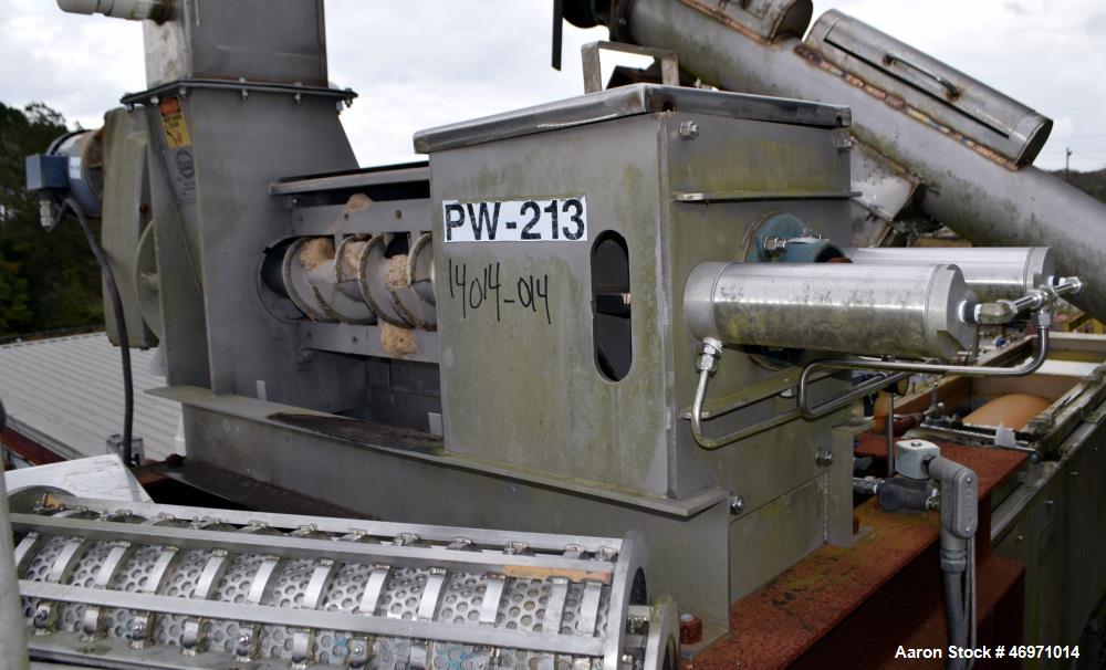 Used Vincent Corporation CP Horizontal Screw Press, Model CP-6, Stainless Steel