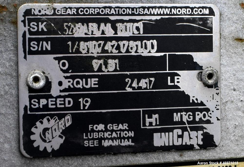 Used Vincent Corporation CP Horizontal Screw Press, Model CP-6, Stainless Steel